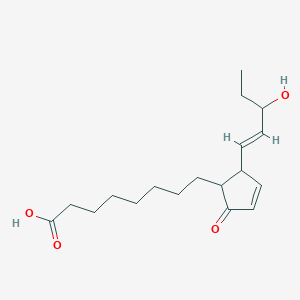 molecular formula C18H28O4 B163831 8-{2-[(1E)-3-hydroxypent-1-en-1-yl]-5-oxocyclopent-3-en-1-yl}octanoic acid CAS No. 1035557-09-5