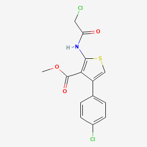 Methyl 2-[(chloroacetyl)amino]-4-(4-chlorophenyl)thiophene-3-carboxylate