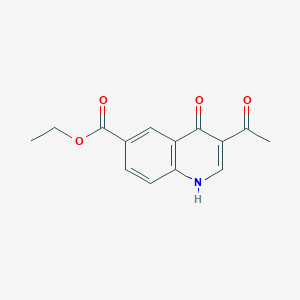 Ethyl 3-acetyl-4-oxo-1,4-dihydroquinoline-6-carboxylate