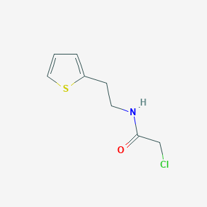 molecular formula C8H10ClNOS B163834 2-chloro-N-[2-(thiophen-2-yl)ethyl]acetamide CAS No. 135709-69-2