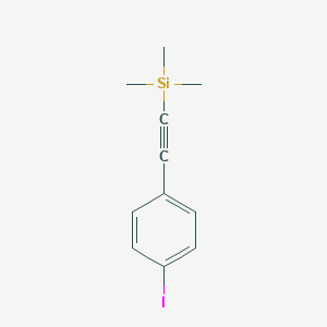 B163838 ((4-Iodophenyl)ethynyl)trimethylsilane CAS No. 134856-58-9