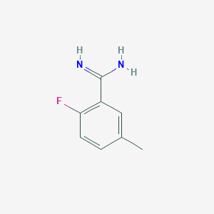 molecular formula C8H9FN2 B1638392 2-Fluoro-5-methyl-benzamidine 