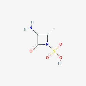molecular formula C4H8N2O4S B1638437 3-Amino-2-methyl-4-oxo-azetidine-1-sulfonic acid CAS No. 92007-69-7