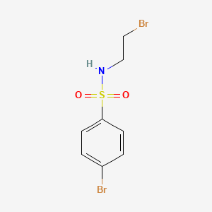 molecular formula C8H9Br2NO2S B1638441 4-bromo-N-(2-bromoethyl)benzenesulfonamide 