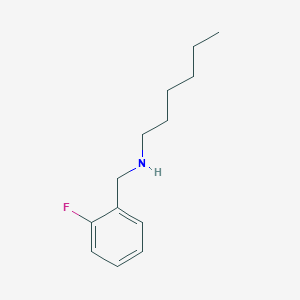 N-[(2-fluorophenyl)methyl]hexan-1-amine
