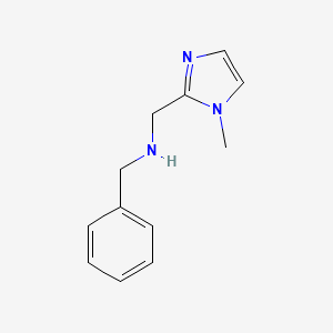 molecular formula C12H15N3 B1638462 苄基-(1-甲基-1H-咪唑-2-基甲基)-胺 CAS No. 474448-87-8