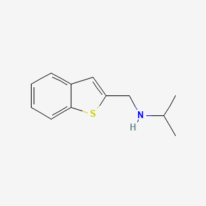 molecular formula C12H15NS B1638463 Benzo[b]thiophen-2-ylmethyl-isopropyl-amine CAS No. 886504-98-9