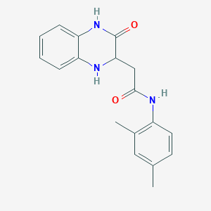 molecular formula C18H19N3O2 B1638476 N-(2,4-二甲苯基)-2-(3-氧代-1,2,3,4-四氢喹喔啉-2-基)乙酰胺 CAS No. 317814-59-8
