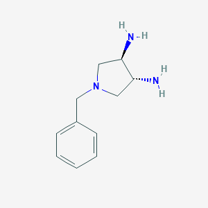 molecular formula C11H17N3 B163848 (3R,4R)-1-benzylpyrrolidine-3,4-diamine CAS No. 140134-21-0