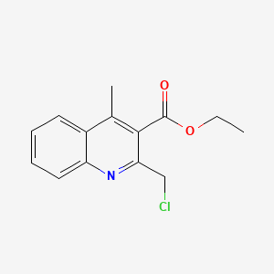 molecular formula C14H14ClNO2 B1638491 Ethyl 2-(chloromethyl)-4-methylquinoline-3-carboxylate 