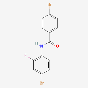 molecular formula C13H8Br2FNO B1638497 4-bromo-N-(4-bromo-2-fluorophenyl)benzamide 