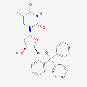 molecular formula C29H28N2O5 B016385 1-(2-deoxy-5-O-trityl-beta-D-threopentofuranosyl)thymine CAS No. 55612-11-8