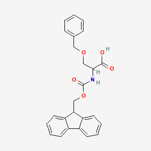 molecular formula C25H23NO5 B1638508 2-(9H-fluoren-9-ylmethoxycarbonylamino)-3-phenylmethoxypropanoic acid 