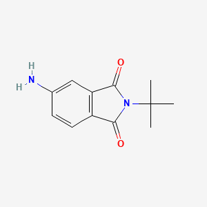 molecular formula C12H14N2O2 B1638512 5-Amino-2-tert-butylisoindole-1,3-dione 
