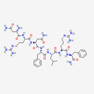 molecular formula C44H68N16O9 B1638516 H-Asn-arg-asn-phe-leu-arg-phe-NH2 CAS No. 149471-12-5