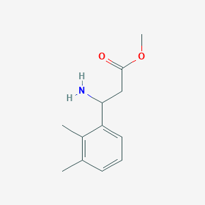 molecular formula C12H17NO2 B1638537 Methyl 3-amino-3-(2,3-dimethylphenyl)propanoate 