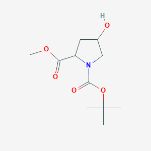 molecular formula C11H19NO5 B1638541 1-Tert-butyl 2-methyl 4-hydroxypyrrolidine-1,2-dicarboxylate CAS No. 897046-42-3