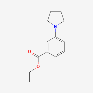 molecular formula C13H17NO2 B1638681 Ethyl 3-(pyrrolidin-1-yl)benzoate 