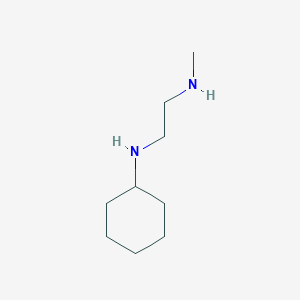 molecular formula C9H20N2 B1638683 N-Methyl-N'-cyclohexyl ethylenediamine 