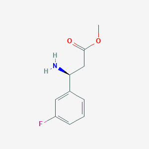 molecular formula C10H12FNO2 B1638695 methyl (3S)-3-amino-3-(3-fluorophenyl)propanoate 