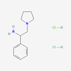 molecular formula C12H20Cl2N2 B1638755 alpha-Phenyl-1-pyrrolidineethanamine dihydrochloride 