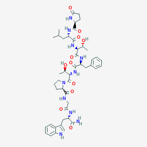 molecular formula C46H62N10O11 B163886 Adipokinetic hormone, tabanus atratus CAS No. 125666-75-3