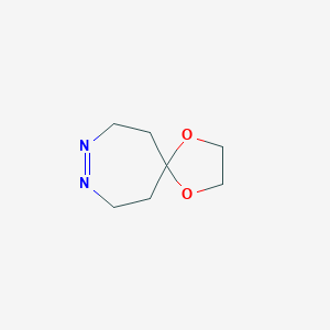 molecular formula C7H12N2O2 B163888 1,4-Dioxa-8,9-diazaspiro[4.6]undec-8-ene CAS No. 138609-61-7
