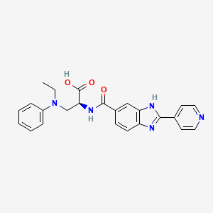 molecular formula C24H23N5O3 B1638896 L-Alanine, 3-(ethylphenylaMino)-N-[[2-(4-pyridinyl)-1H-benziMidazol-6-yl]carbonyl]- 