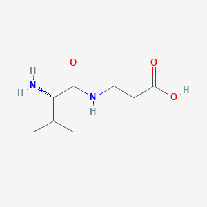 molecular formula C8H16N2O3 B1639089 H-Val-beta-ala-OH 