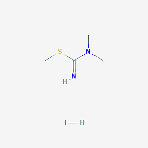 molecular formula C4H11IN2S B016391 N,N'-S-Trimethylisothiouronium Iodide CAS No. 6972-04-9