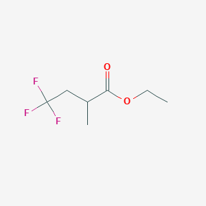 molecular formula C7H11F3O2 B163910 Ethyl 4,4,4-trifluoro-2-methylbutanoate CAS No. 136564-76-6
