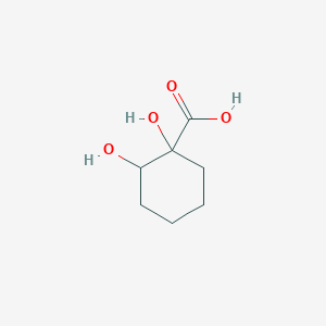 molecular formula C7H12O4 B163913 Cyclohexanecarboxylic acid, 1,2-dihydroxy-(9CI) CAS No. 138002-07-0