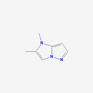 molecular formula C7H9N3 B163919 1,2-Dimethyl-1H-imidazo[1,2-b]pyrazole CAS No. 135830-06-7