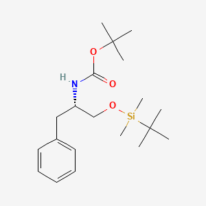 molecular formula C20H35NO3Si B1639253 (S)-Tert-butyl 1-(tert-butyldimethylsilyloxy)-3-phenylpropan-2-ylcarbamate 