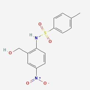 molecular formula C14H14N2O5S B1639421 N-(2-(Hydroxymethyl)-4-nitrophenyl)-4-methylbenzenesulfonamide 