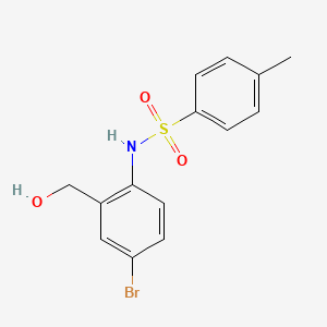molecular formula C14H14BrNO3S B1639423 N-(4-Bromo-2-(hydroxymethyl)phenyl)-4-methylbenzenesulfonamide 