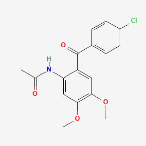 N-[2-(4-Chloro-benzoyl)-4,5-dimethoxy-phenyl]-acetamide