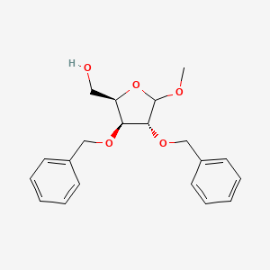 ((2R,3S,4R)-3,4-bis(benzyloxy)-5-methoxytetrahydrofuran-2-yl)methanol