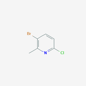 molecular formula C6H5BrClN B163948 3-Bromo-6-chloro-2-methylpyridine CAS No. 132606-40-7