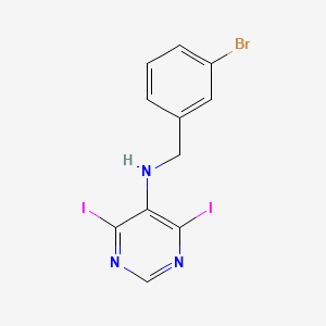 n-(3-Bromobenzyl)-4,6-diiodopyrimidin-5-amine