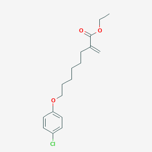 molecular formula C17H23ClO3 B016395 Ethyl 8-(4-Chlorophenoxy)-2-methylen-octanoate CAS No. 82258-37-5