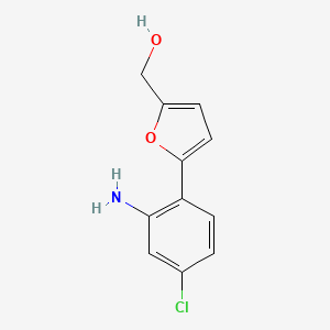 [5-(2-Amino-4-chlorophenyl)furan-2-yl]methanol