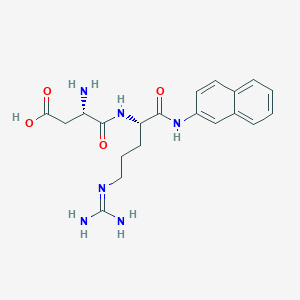 (3S)-3-amino-4-[[(2S)-5-(diaminomethylideneamino)-1-(naphthalen-2-ylamino)-1-oxopentan-2-yl]amino]-4-oxobutanoic acid