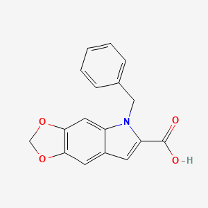 5-Benzyl-5H-[1,3]dioxolo[4,5-f]indole-6-carboxylic acid