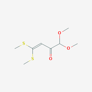 molecular formula C8H14O3S2 B1639541 1,1-Dimethoxy-4,4-bis(methylthio)but-3-en-2-one 