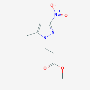 molecular formula C8H11N3O4 B1639546 methyl 3-(5-methyl-3-nitro-1H-pyrazol-1-yl)propanoate CAS No. 1002033-58-0