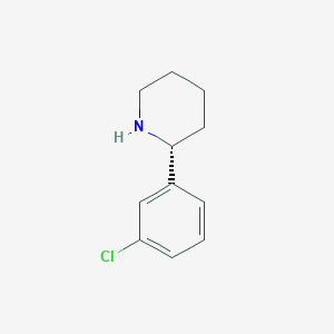 (2R)-2-(3-chlorophenyl)piperidine