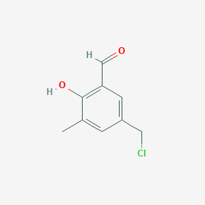 molecular formula C9H9ClO2 B1639580 5-(Chloromethyl)-2-hydroxy-3-methylbenzaldehyde 