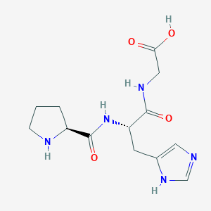 molecular formula C13H19N5O4 B1639594 H-Pro-his-gly-OH CAS No. 83960-30-9