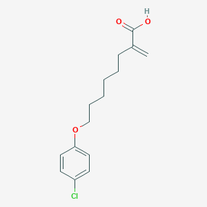 molecular formula C15H19ClO3 B016396 8-(4-Chlorophenoxy)-2-methylideneoctanoic acid CAS No. 124083-17-6